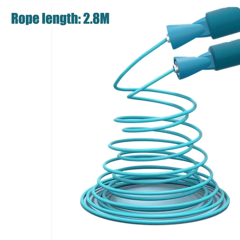 Corda de salto fitness alça antiderrapante e comprimento de 2,8 m