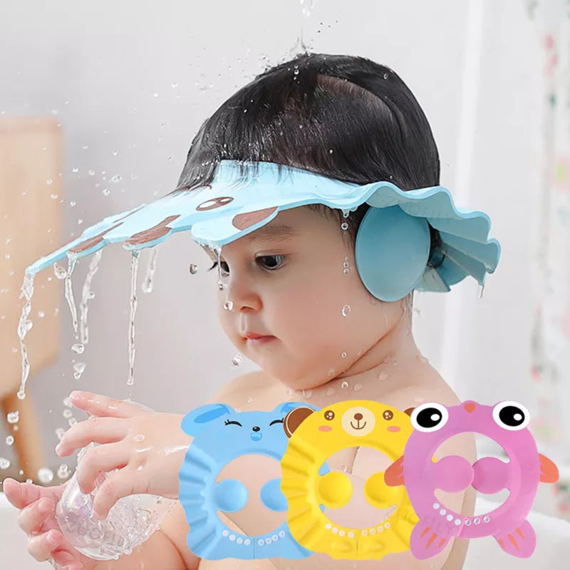 Chapéu de Proteção para Banho do Bebê
