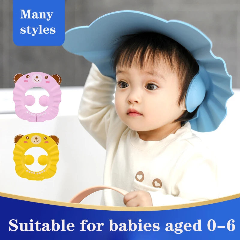 Chapéu de Proteção para Banho do Bebê