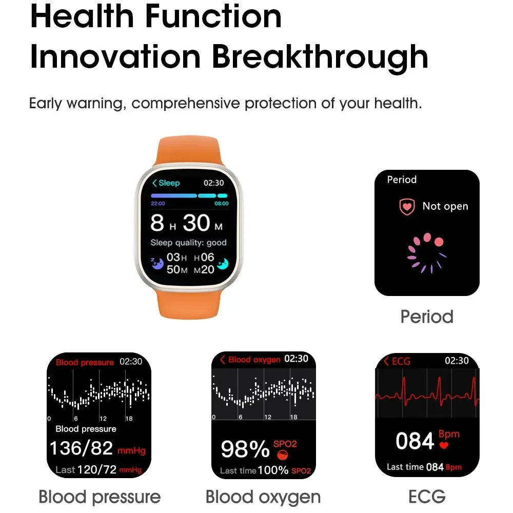 Smartwatch Ultra W69+ AMOLED 2GB ROM ChatGPT NFC